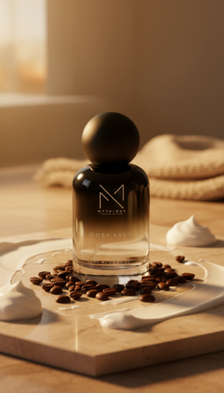 Cozy Brew Perfume <br><span style="font-size:10px; font-weight: lighter">Oil Based Coffee Vanilla Warm Luxury Perfume 50ML</span>